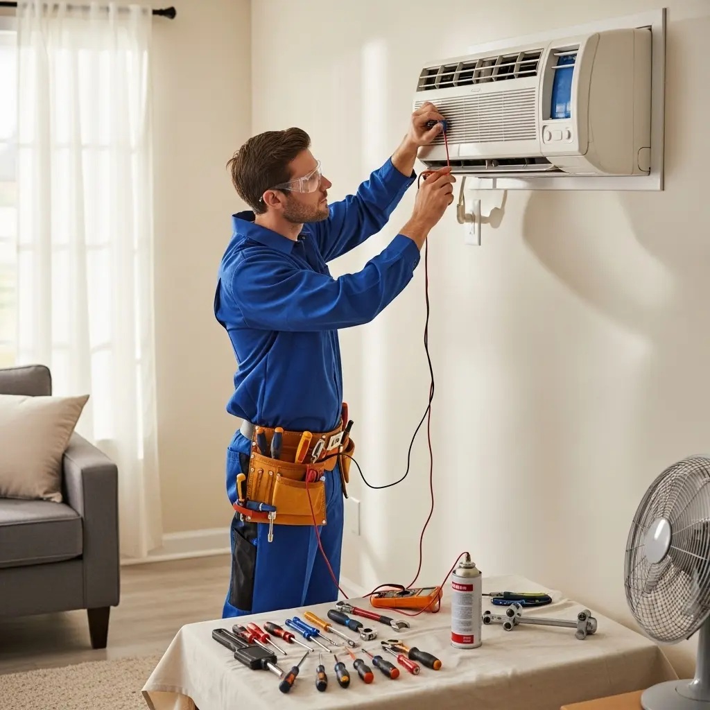 Ayaş Eminçelik Eminçelik klima gaz dolumu ve bakım – Enerji verimliliği artırıldı. - Teknik servis örneği